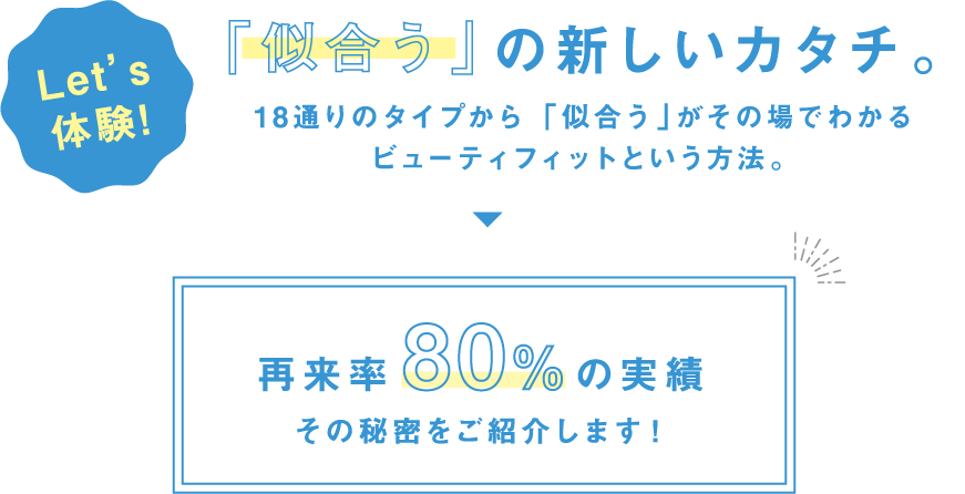 「似合う」の新しいカタチ。