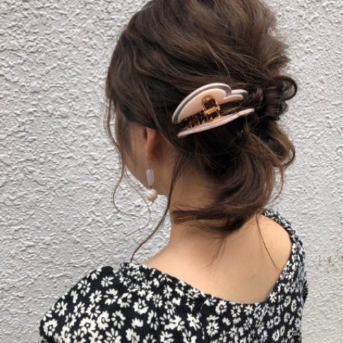 ピン使わずに簡単セルフアレンジ ☆