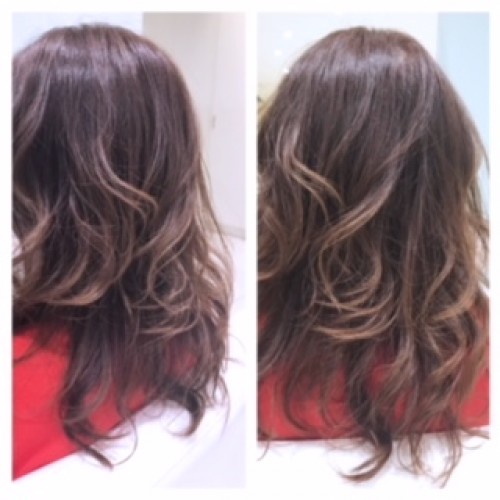 アディクシー×夏カラー ベージュグラデーションカラー