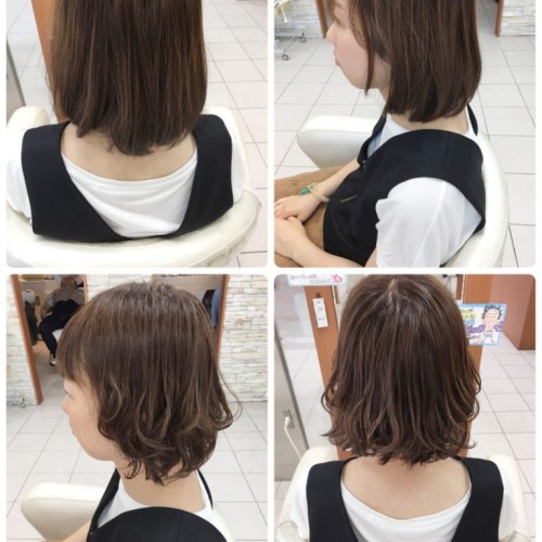 *外はねスタイルで軽やか*