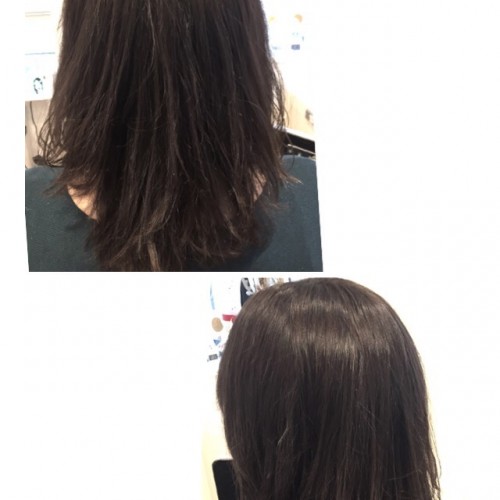 透明感のあるダークアッシュブラウン