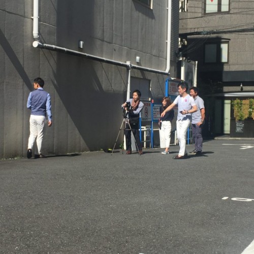 モーニング撮影。