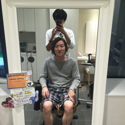 今日のお客様!メンズパーマ