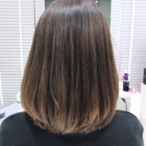 ハイライトで作るベージュグラデーション