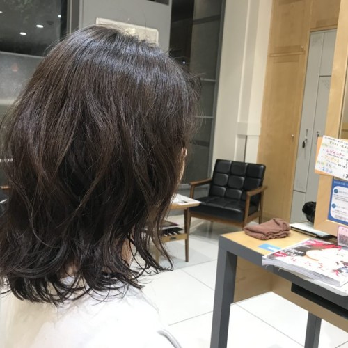 ゆるふわパーマでイメチェン