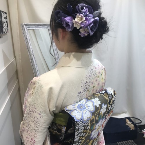 七五三のお母様。