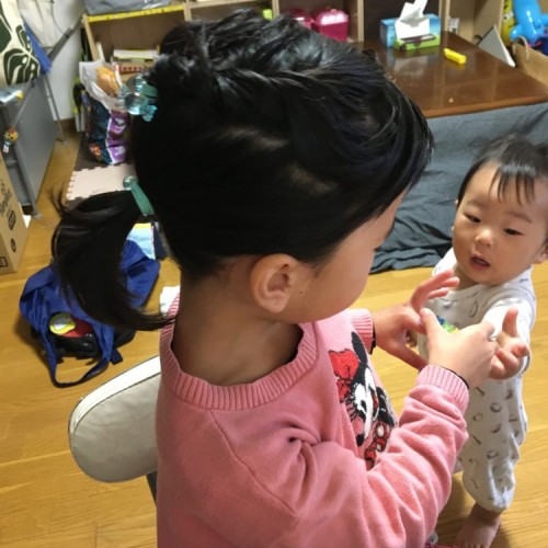 ママ美容師による子供のヘアアレンジ