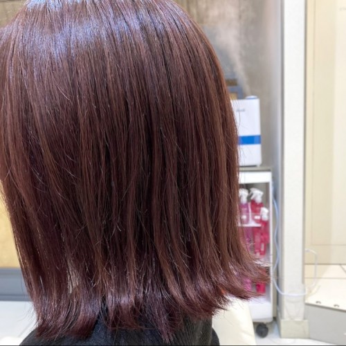 冬もかわいい髪色で