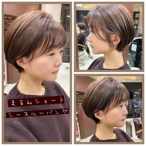 丸みショート☆乾かすだけで決まる!女性らしいおしゃれショート☆