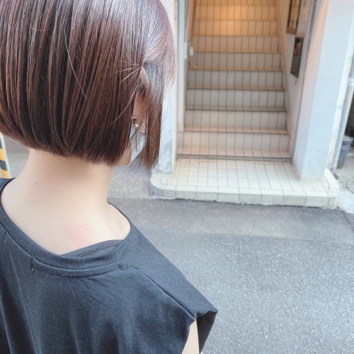 小顔効果バッチリ大人気ミニボブ????♀️ハート