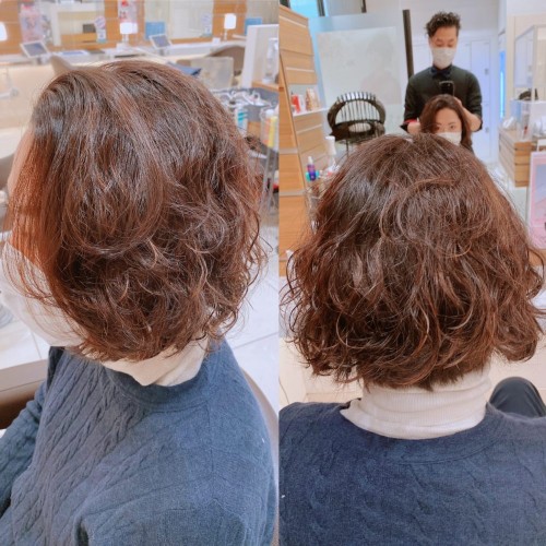 ショートヘアー&パーマ!