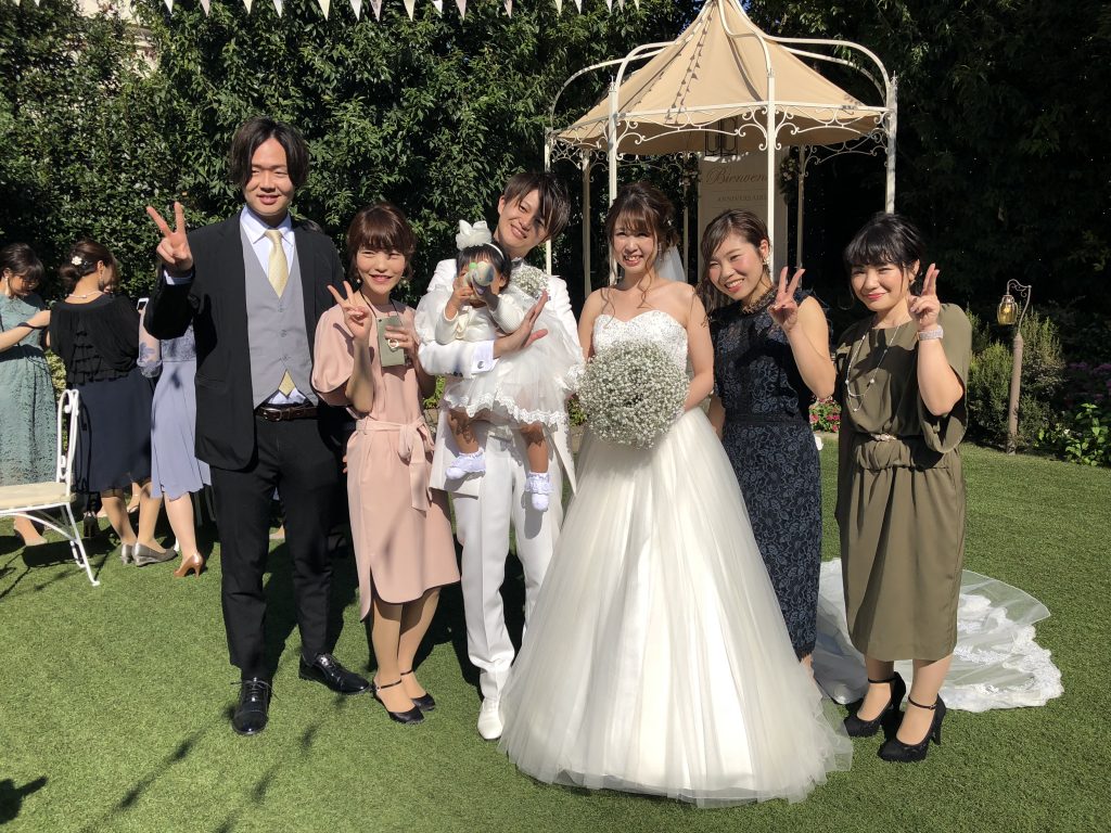 先輩の結婚式★美容室BASSA江古田店