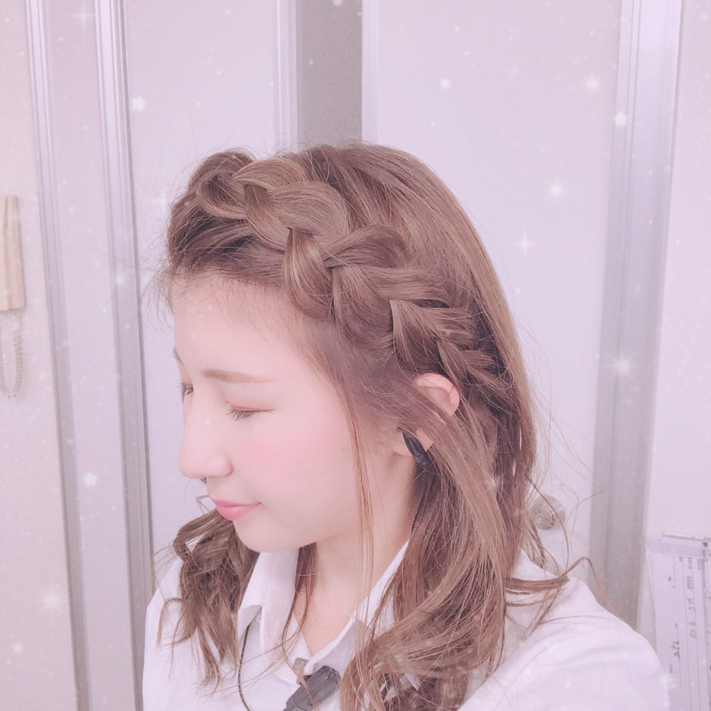 簡単ヘアアレンジ☆彡.。