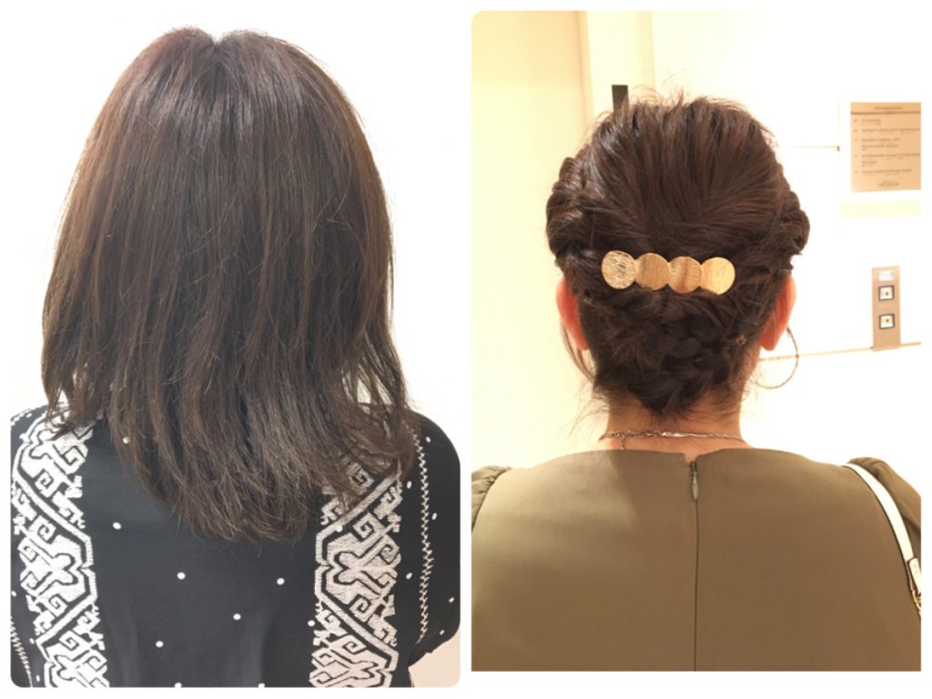 ＊肩上でもヘアアレンジ＊