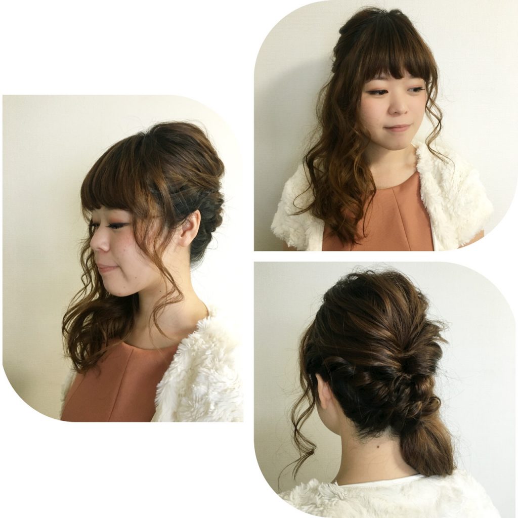 結婚式ヘアアレンジ♡  ①