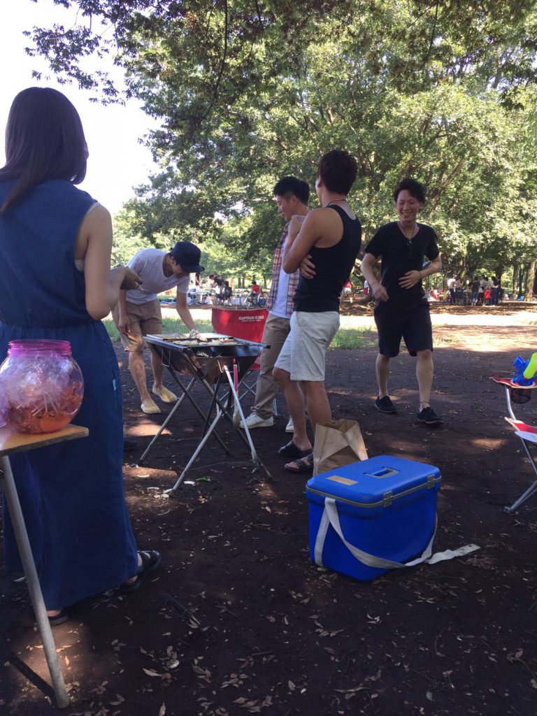 スタッフでBBQ