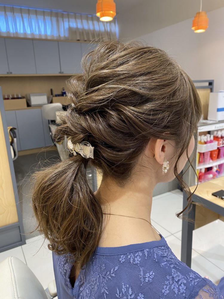 結婚式のヘアセット